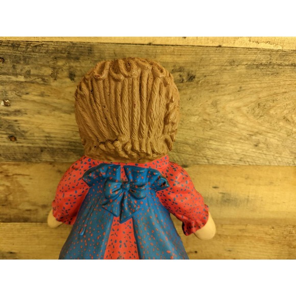 Vintage 70s Raggedy Ann Handmade Ceramic Figure - Picture 9 of 10
